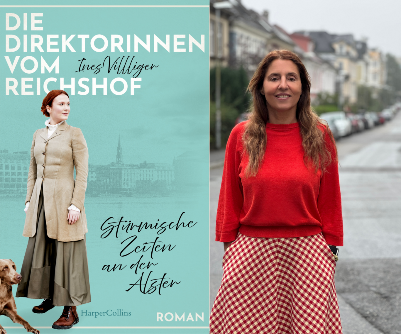 Buchcover Die Direktorinnen des Reichshof und Foto Autorin Ines Villiger
